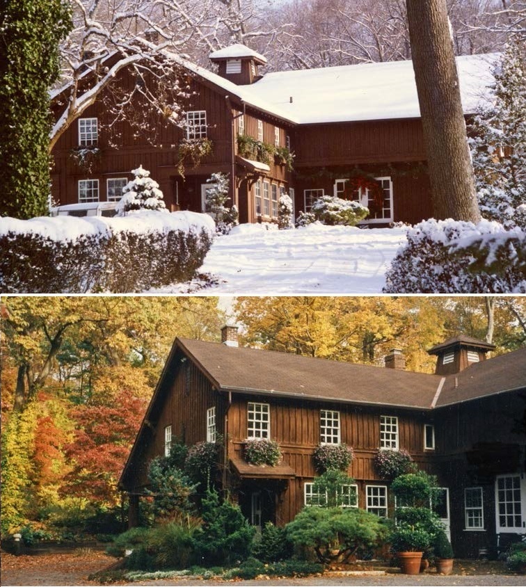 Christmas Day snowfall, 1989; First Winter snowfall. Fall is aptly named as the leaves swirl in great heaps, and the oil bill rises; Cove House dressed for fall, with oaks, maples, and dogwoods creating a tapestry of colour.